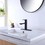 Single Handle Bathroom Sink Washbasin Vanity Sink Faucet with Deck Plate DSAA786MB