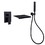Waterfall Wall-Mount Tub Filler with Handheld Shower DSBB861MB