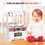 White Wooden Kitchen Playset, Pretend Play Kitchen Set for Kids & Toddlers, (1pcs an order) EL-WCF07-1