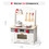 White Wooden Kitchen Playset, Pretend Play Kitchen Set for Kids & Toddlers, (1pcs an order) EL-WCF07-1