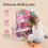 Wooden Dollhouse with Furniture, Doll House Playset for Kids EL-WG150
