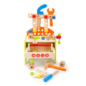 Wooden Play Tool Workbench Set for Kids Toddlers EL-WGJ03-1