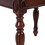 American solid wood high elastic shoe changing stool(Brown) FD-1533-BN