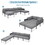 GO 6-Pieces Aluminum Patio Furniture Set, Modern Metal Outdoor Conversation Set Sectional Sofa with Removable Olefin Extra Thick Cushions 5.9" Cushion, Grey FF201226AAE