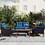 GO 4-Piece Garden Furniture, Patio Seating Set, PE Rattan Outdoor Sofa Set, Wood Table and Legs, Brown and Blue FG201222AAC