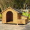 FG201607AAA Natural Wood+Pine+Outdoor Kennel+Large (41 - 70 lbs)
