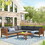 FV201207AAE Gray+Wicker+Yes+Complete Patio Set+Garden & Outdoor