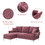 84 " Convertible Sectional Sofa, Modern Chenille L-Shaped Sofa Couch with Reversible Chaise Lounge, Fit for Living Room, Apartment(2 Pillows) GS000033AAH