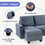 138*57" L shape Sectional Sofa, 6-seat Velvet Fabric Couch with Convertible Chaise Lounge,Freely Combinable Indoor Furniture for Living Room, Apartment, Office,3 Colors