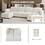 116*58" Velvet Modular Sectional Sofa,U Shaped Reversible Couch Set,Free Combination,6 Seat Sleeper Cloud Sofa Bed with Ottoman,Convertible Oversized Indoor Furniture Pieces for Living Room,Beige