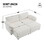 Free Combination Modular Convertible Sectional Sofa Bed Set, 4 Seat Upholstered Sleeper Corner Couch, Deep-Seat Loveseat with Ottoman for Living Room, Office, Apartment,2 Colors GS006022AAA