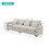 104" 4-Seater Modern Linen Fabric Sofa with Armrest Pockets and 4 Pillows,Minimalist Style Couch for Living Room, Apartment, Office,3 Colors GS008086AAA