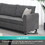 91*91" Modern Upholstered Living Room Sectional Sofa, L Shape Furniture Couch with 3 Pillows GS009077AAE