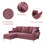 84"Modern Chenille L-Shaped Sofa with Reversible Lounge,Convertible Sectional Couch Set,4 Seat Indoor Furniture with Reversible Chaise,Fit for Living Room, Apartment(2 Pillows) GS100033AAH