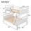 Twin over Full Bunk Bed with ladder, Safety Guardrail, Perfect for Bedroom, White GX000118AAK