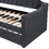Upholstered Twin Daybed with Trundle,Black GX000218AAB