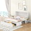 GX000317AAK-1 White+Pine+Box Spring Not Required+Queen+Wood