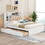GX000375AAK White+Solid Wood+MDF+Box Spring Not Required+Queen+Wood