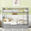 Twin over Twin Bunk Bed with Twin Size Trundle, Convertible Beds, Gray GX000376AAE