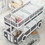 Twin over Twin Bus-shaped Bunk Bed with Wheels and Storage, Gray+White GX000384AAE