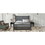 Queen Size Wood Frame Platform Bed with Upholstered Headboard, Footboard and 2 Drawers, Antique Gray GX000393AAQ