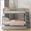 Twin over Full Bunk Bed with Trundle and Staircase,Gray GX000403AAE-1