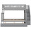 Twin over Full Bunk Bed with Trundle and Staircase,Gray GX000403AAE-1