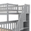 Twin over Full Bunk Bed with Trundle and Staircase,Gray GX000403AAE-1