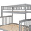 Twin over Full Bunk Bed with Trundle and Staircase,Gray GX000403AAE-1