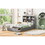 Full Size Platform Bed with Storage Headboard, Charging Station and 2 Drawers, Gray GX000441AAE