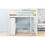 Wood Full Size Loft Bed with Built-in Wardrobe, Desk, Storage Shelves and Drawers, White GX000445AAK