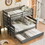 GX000448AAE Gray+Solid Wood+MDF+Box Spring Not Required+Wood+Bedroom