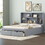 GX000456AAE Gray+Solid Wood+MDF+Box Spring Not Required+Queen+Wood