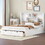 GX000456AAK White+Solid Wood+MDF+Box Spring Not Required+Queen+Wood