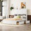 GX000458AAK White+Solid Wood+MDF+Box Spring Not Required+Queen+Wood