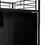 Twin Size Metal Loft Bed with Drawers, Storage Staircase and Small Wardrobe GX000645AAB