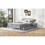 Full Size Wooden Platform Bed with 2 Storage Drawers and 2 bedside tables, Gray GX000728AAE