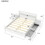 Full Size Wooden Platform Bed with 2 Storage Drawers and 2 bedside tables, White GX000728AAK
