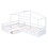 Twin Size House Platform Bed with Three Storage Drawers,White GX001026AAK