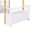 Wood Twin Size Loft Bed with 2 Seats and a Ladder, White GX001028AAK