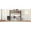 Metal Twin Size Loft Bed with Built-in Desk, Storage Shelf and Ladder, Black GX001119AAB