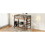 Metal Twin Size Loft Bed with Built-in Desk, Storage Shelf and Ladder, Black GX001119AAB