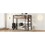 Metal Twin Size Loft Bed with Built-in Desk, Storage Shelf and Ladder, Black GX001119AAB