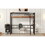 Metal Twin Size Loft Bed with Built-in Desk, Storage Shelf and Ladder, Black GX001119AAB