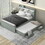 GX001830AAE Gray+Solid Wood+MDF+Box Spring Not Required+Wood+Bedroom