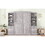 Full Size Murphy Bed with Storage Shelves and Drawers, Gray GX002007AAE