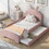 GX002009AAH Pink+Upholstered+Box Spring Not Required+Twin+Wood