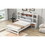 Twin Size Platform Bed with Storage Headboard and Drawers, White GX002011AAK