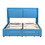 Queen Size Storage Upholstered Hydraulic Platform Bed with 2 Drawers, Blue GX002013AAF