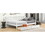 Full Size Daybed with Two Storage Drawers and Support Legs, White GX002029AAK